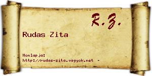 Rudas Zita névjegykártya