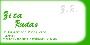 zita rudas business card